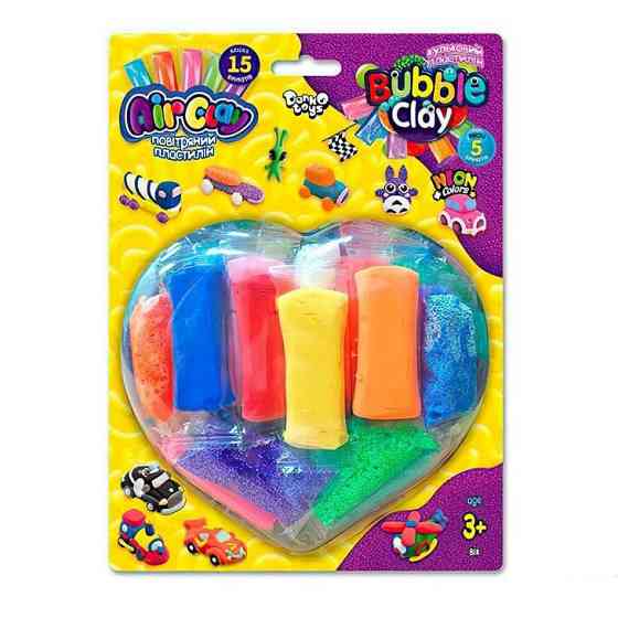 Креативна творчість із пластиліну "Air Clay+Bubble Clay" ARBB-03-02 блістер 15 брикетів Вінниця