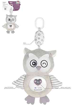 Игрушка музыкальная Funmuch Подвеска Совенок со световыми эффектами (6756812) Киев