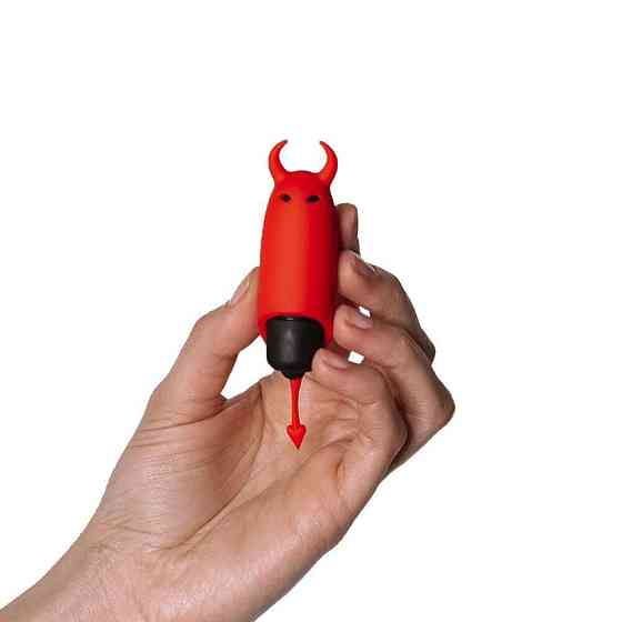 Вибропуля Adrien Lastic Pocket Vibe Devol с хвостиком и рожками Sex Aura Киев