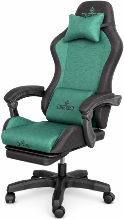Кресло геймерское DIEGO Fabric X Green Киев
