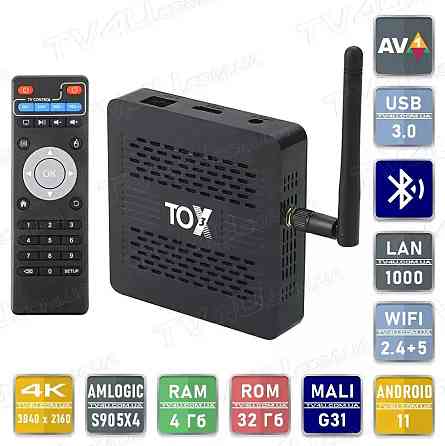 Смарт ТВ приставка TOX3 4/32 Гб Smart TV Box Android 11 Андроїд ТВ бокс Київ