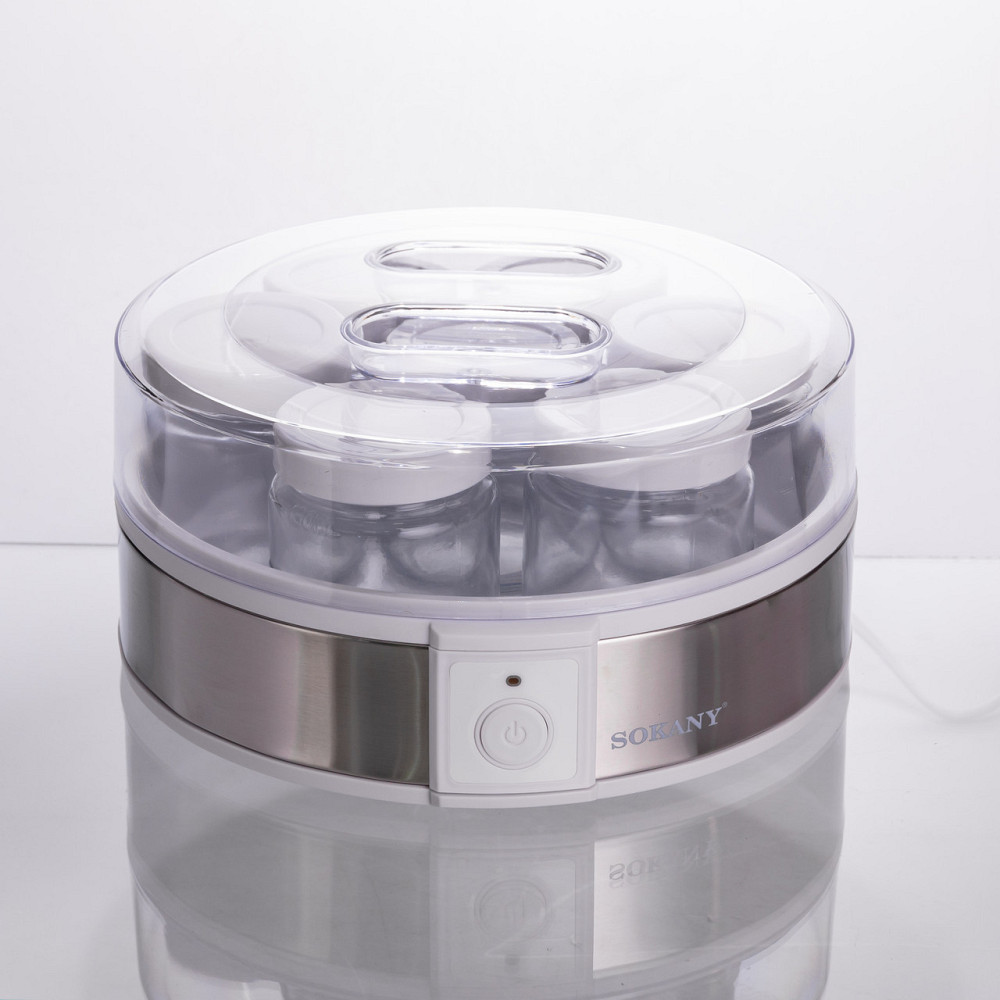 Sokany Йогуртниця електрична на 7 баночок по 180 (мл) апарат для приготування йогурту 20 Вт йог Коломия - фото 8