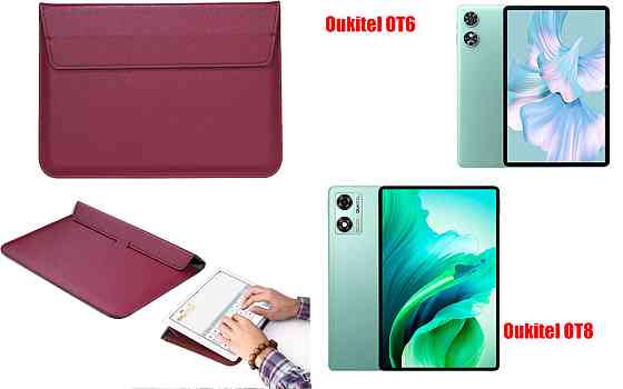 Чохол-конверт VitoCase для Oukitel OT6, OT8, з функцією підставки для планшета Бордовий Київ