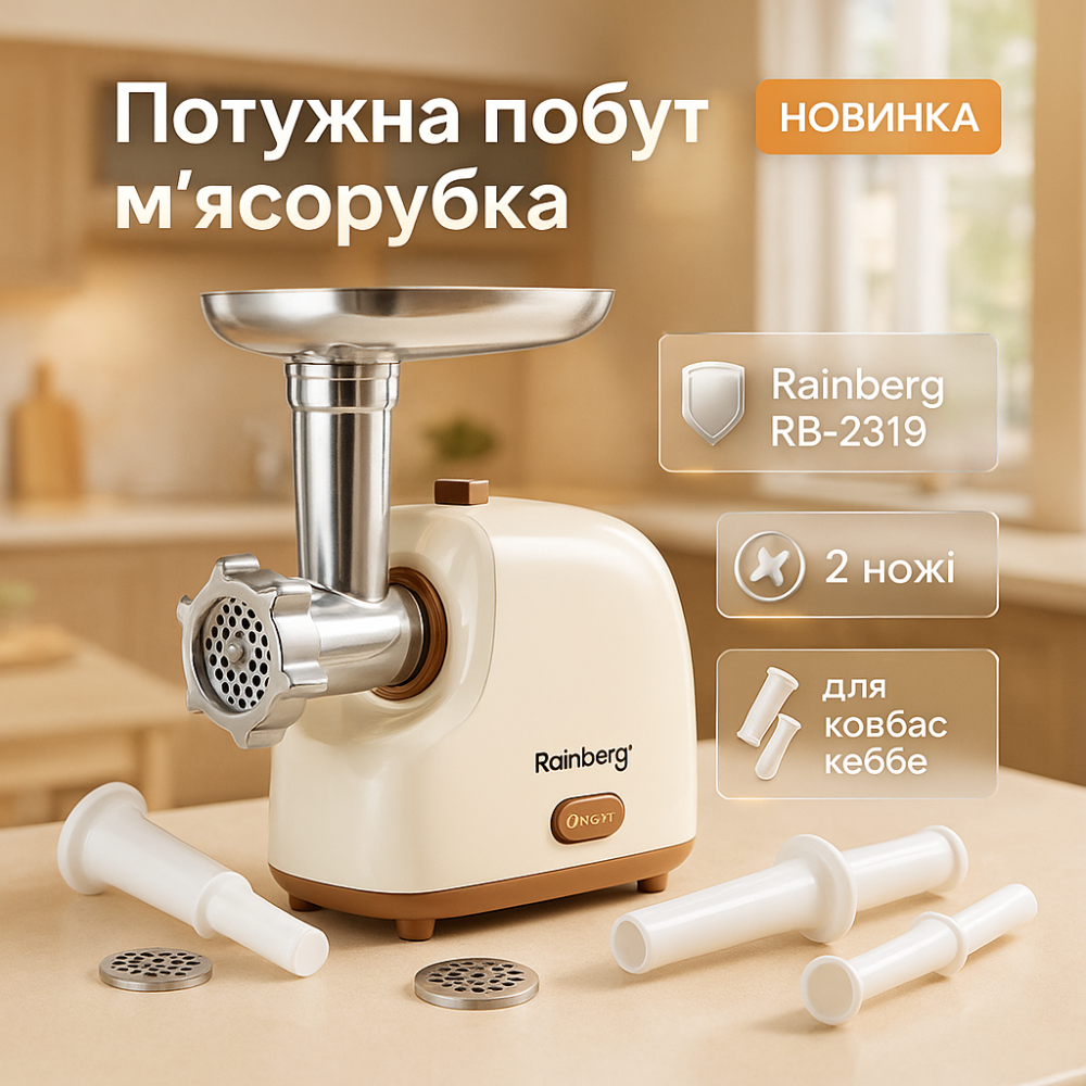 М'ясорубки для кафе, Електрична м'ясорубка 2в1, М'ясорубка з легким чищенням 'звичайна VL-29 Львів - фото 12