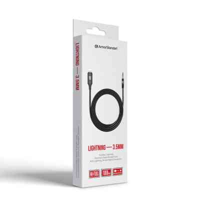 Кабель мультимедійний Lightning to 3.5mm M 1.0m black Armorstandart (ARM76889) Вінниця