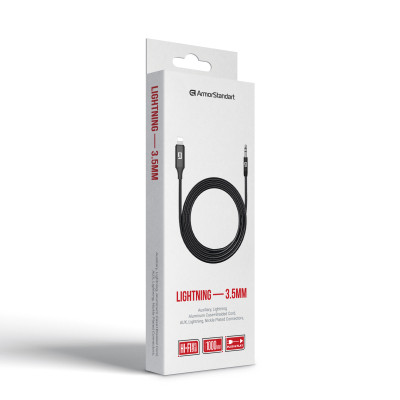Кабель мультимедійний Lightning to 3.5mm M 1.0m black Armorstandart (ARM76889) Вінниця - фото 3