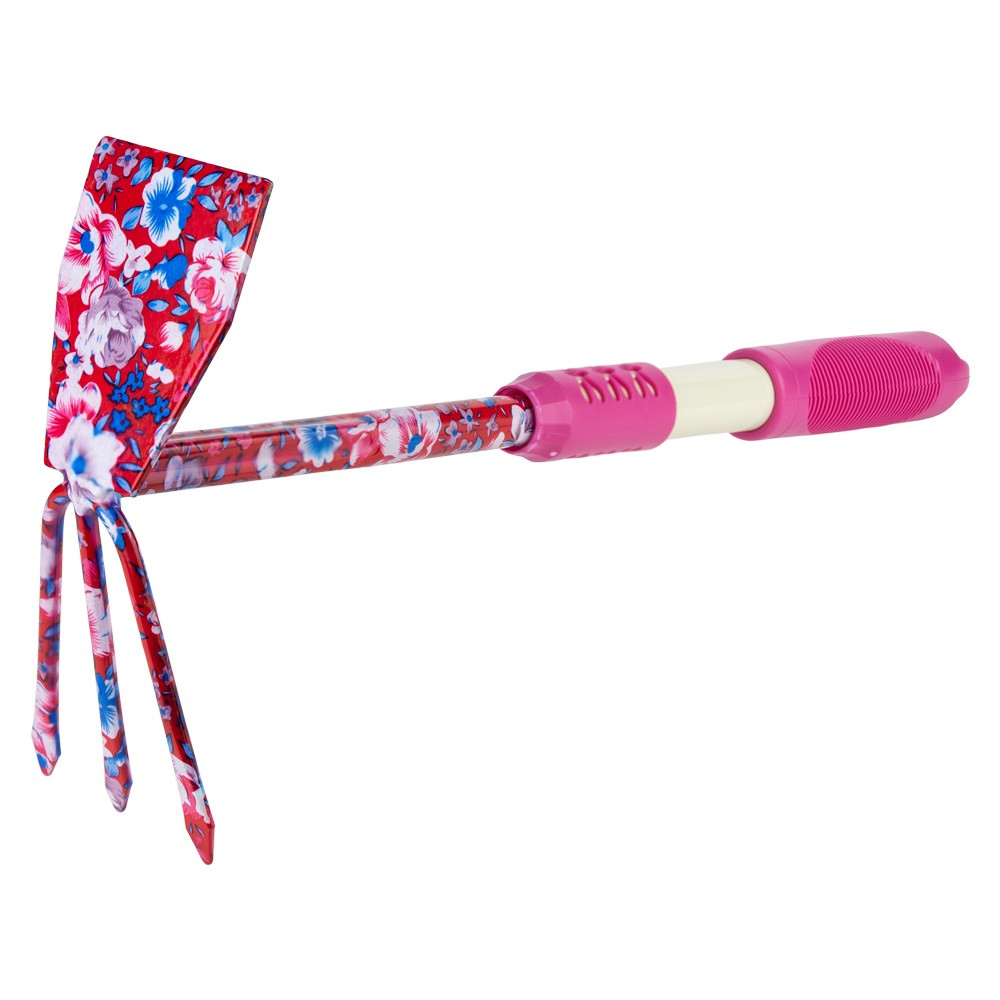 Flora Мотыга комбинированная плоская + 3-х зубая (pink) (TPR) FLORA (5043184) Киев - изображение 1