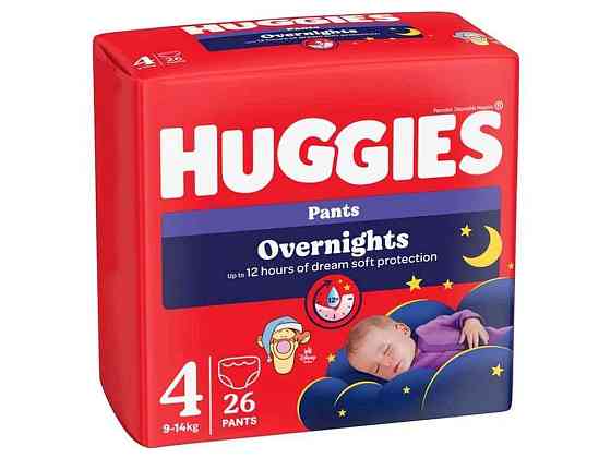 Підгузки-трусики №4 26шт Overnights Pants 9-14кг ТМ HUGGIES Київ