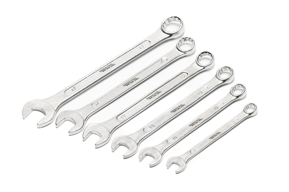 MASTERTOOL Ключі комбіновані MASTERTOOL MATT FINISH набір 6 шт (8/10/12/13/14/17 мм) CrV standa Киев - изображение 3