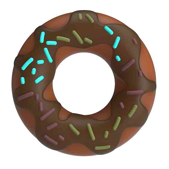 Эрекционное кольцо - Pretty Love Choco Super Donut Silicone Cock Ring Sex Aura Киев