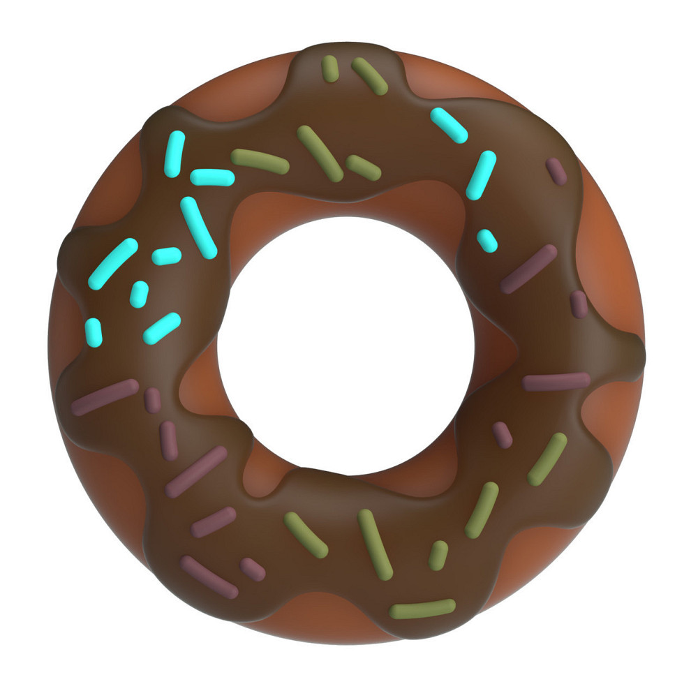 Эрекционное кольцо - Pretty Love Choco Super Donut Silicone Cock Ring Sex Aura Киев - изображение 2