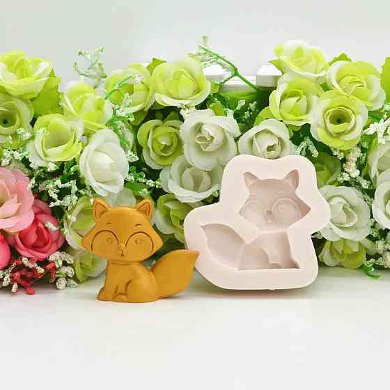 Молд силиконовый Лис 58 на 55 мм серый Киев