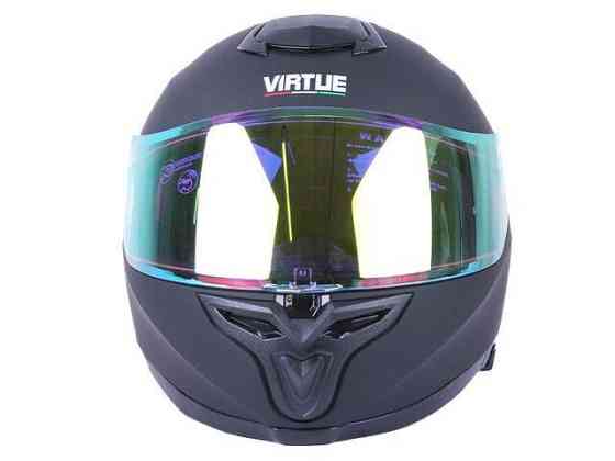 Шлем мотоциклетный интеграл MD-820-1  (черный матовый,  стекло желтый хамелеон, size S) Мукачево