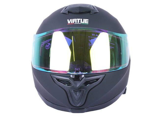 Шлем мотоциклетный интеграл MD-820-1  (черный матовый,  стекло желтый хамелеон, size S) Мукачево - изображение 5