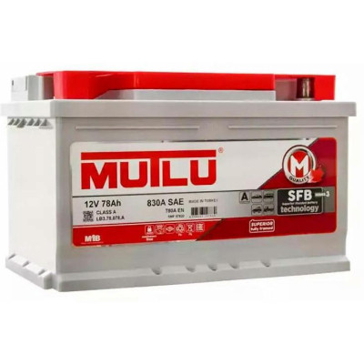 Аккумулятор автомобильный MUTLU 6СТ-78 (0) SFB LB3.78.078.A Винница - изображение 1