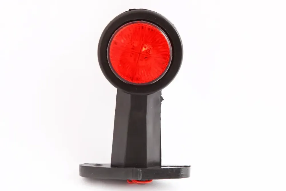 Габаритний бічний ріжок 12см диодний прямий червоний/білий Вінниця - фото 2