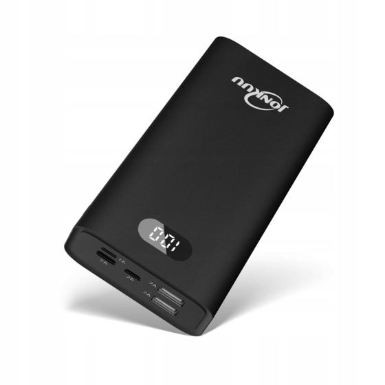 Power Bank Jonkuu 26800 мАч с беспроводной зарядкой, USB-C, USB-A, Li-Pol, для смартфона и планшета, Black Киев