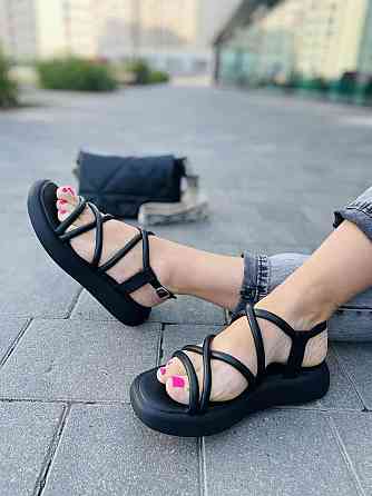 Vistani Босоніжки жіночі Vistani 500 чорні (літо, шкіра натуральна) (5269) Коломия