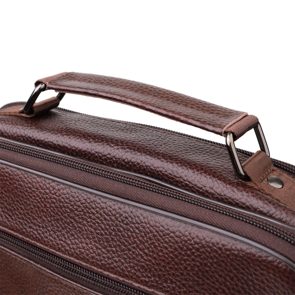 Сумка мужская с ручкой для переноса в руке из натуральной кожи Vintage 23030 Коричневый Киев - изображение 5