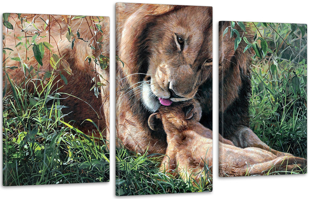 Модульная картина Животные Лев  Art-230_3 Киев - изображение 1