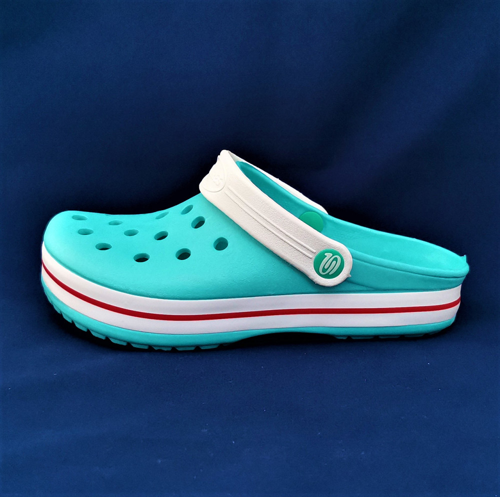 Женские Тапочки CROCS Бирюзовые Кроксы Шлёпки Сланцы (размеры: 36,38) Днепр - изображение 7