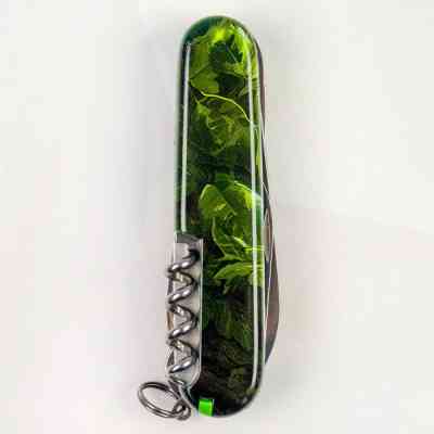 Нож Victorinox Huntsman Zodiac 91 мм Зелений дерев'яний дракон (1.3713.3_Z3240p) Винница