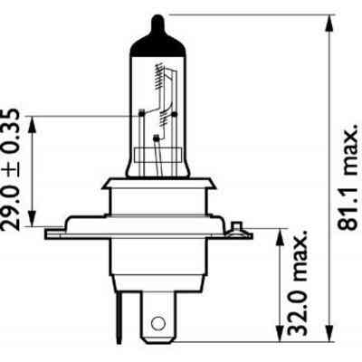 Автолампа Philips галогенова 75/70W (13342 MDBV S2) Винница