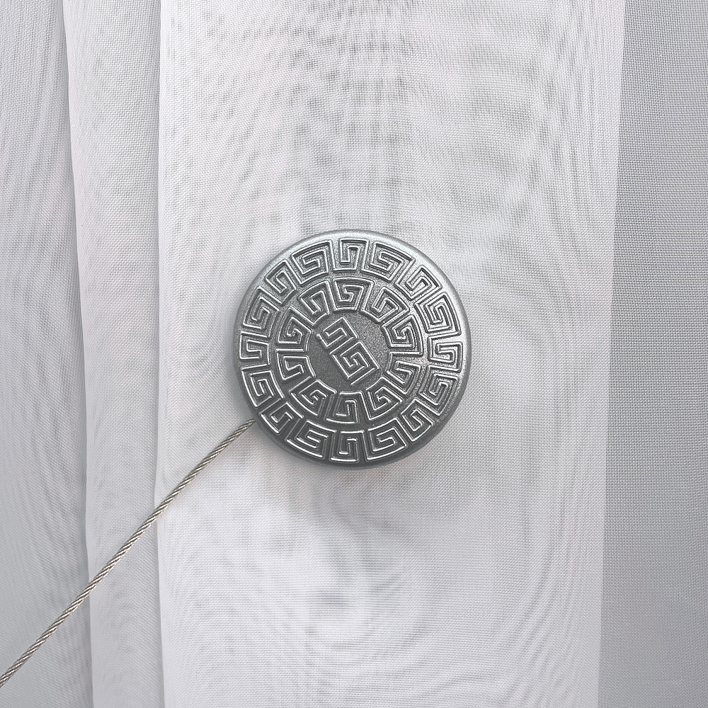 Магниты для штор и гардин Родос набор 2 шт Серебристый (81-125) Киев - изображение 4