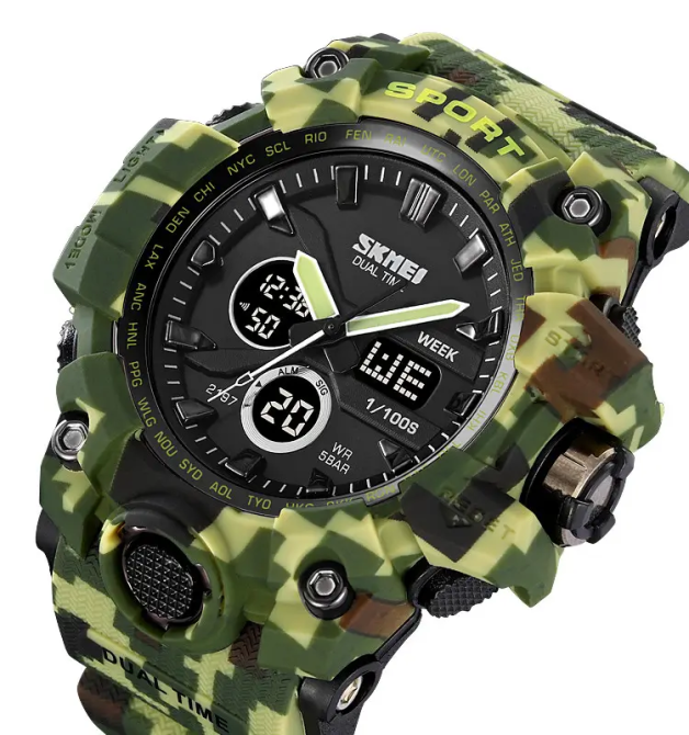 Часы мужские наручные спортивные Skmei 2197 Камуфляж Винница - изображение 5