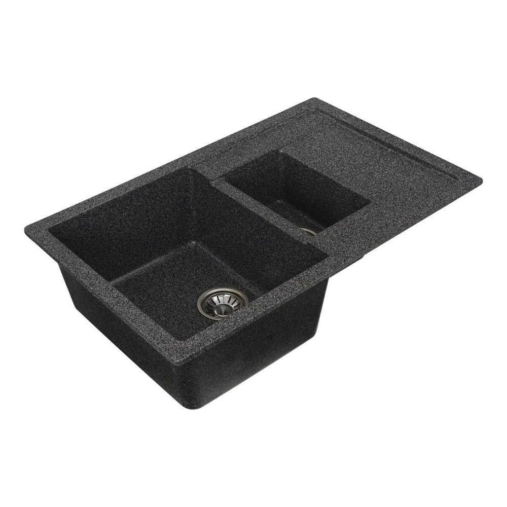 VALESO Гранітна мийка для кухні VALESO TOSKANA 7850W матова Графіт Коломыя - изображение 4