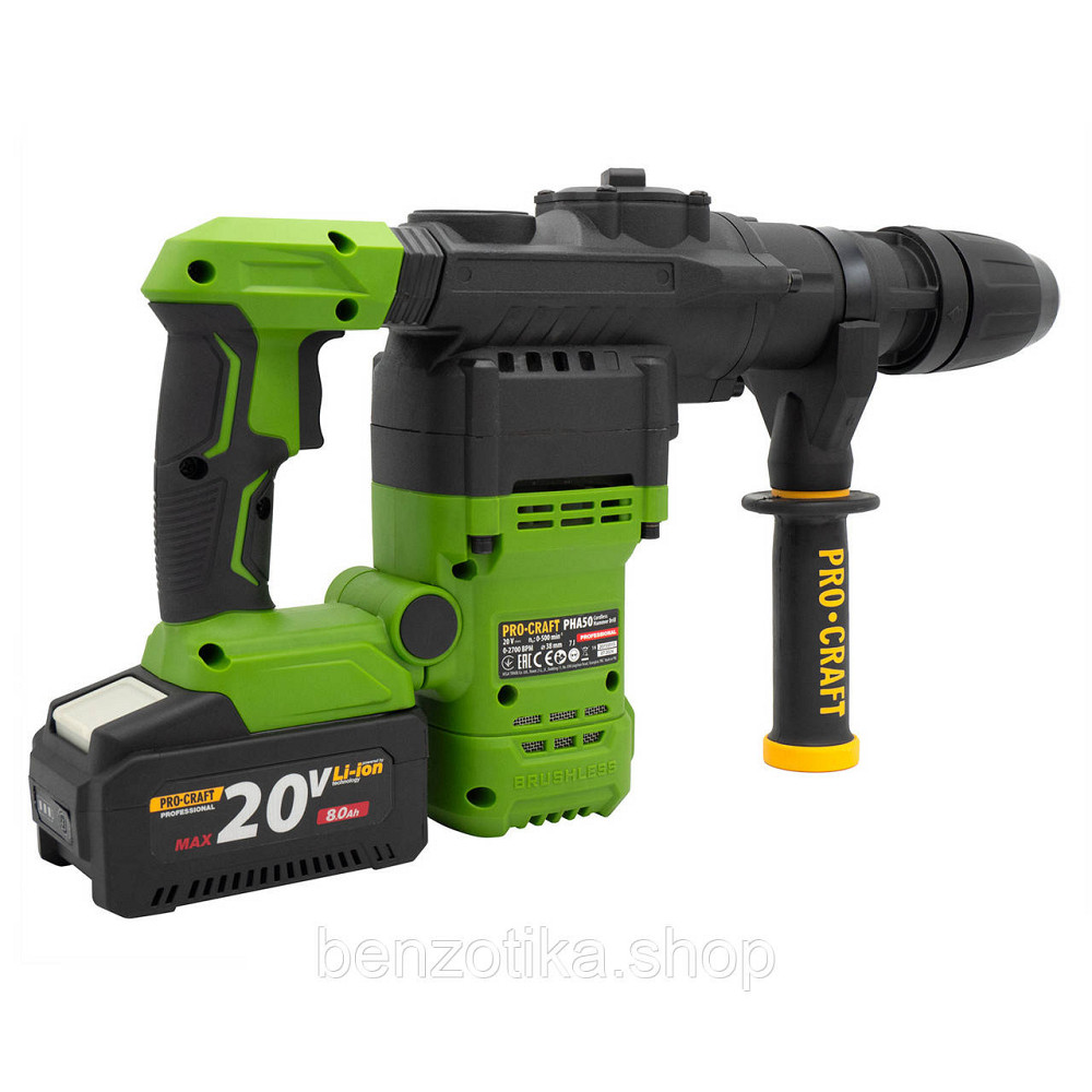 Акумуляторний перфоратор Procraft PHA50 Кейс (з 1 акб та ЗП) Киев - изображение 5