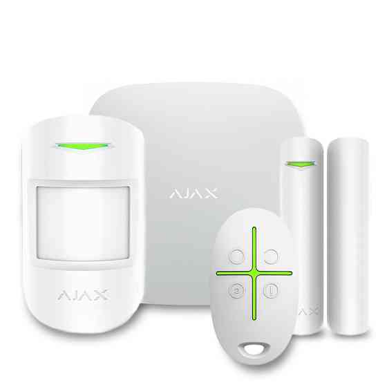 Комплект бездротової сигналізації Ajax StarterKit 2 white ( Hub 2/MotionProtect/DoorProtect/SpaceControl ) Київ