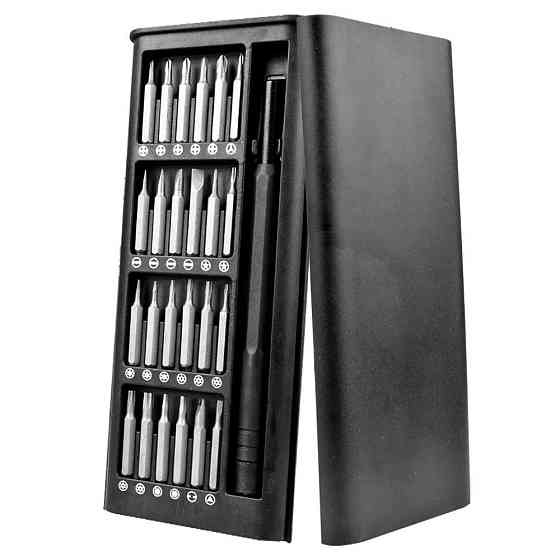 Отвертка с 24 битами для электроники в кейсе Киев