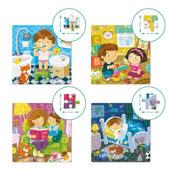 Дитячий пазл "Мій День" DoDo 300130, 4в1 Вінниця