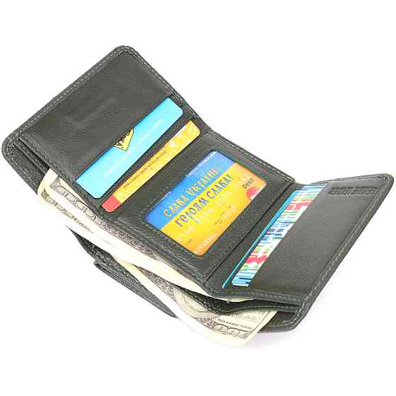 Женский кошелек компактного размера из натуральной кожи ST Leather 23072 Зеленый Киев