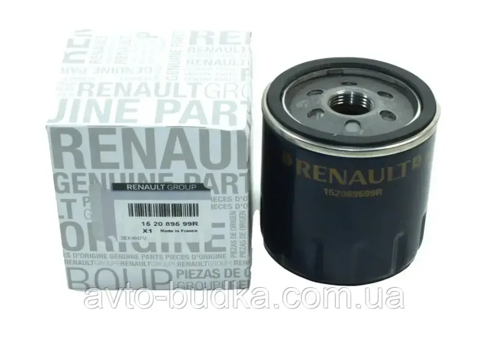 Фільтр масляний на Renault Scenic III двигун 1.5dCi (з/без функцією старт-стоп) Renault (Оригінал) 152089599R Новий Розділ - фото 1