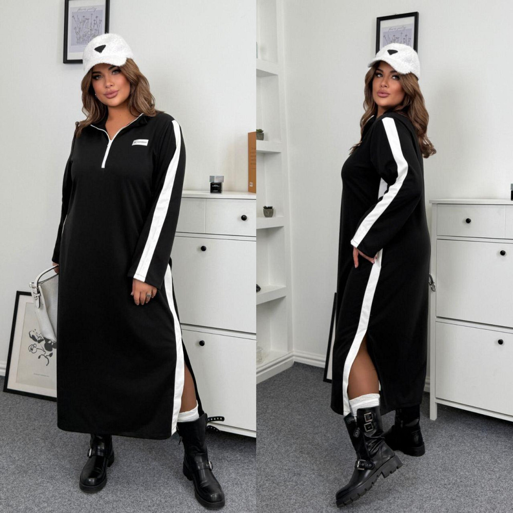 Женское стильное платье батал в стиле спорт шик итальянский трикотаж 56/58 Одесса - изображение 1