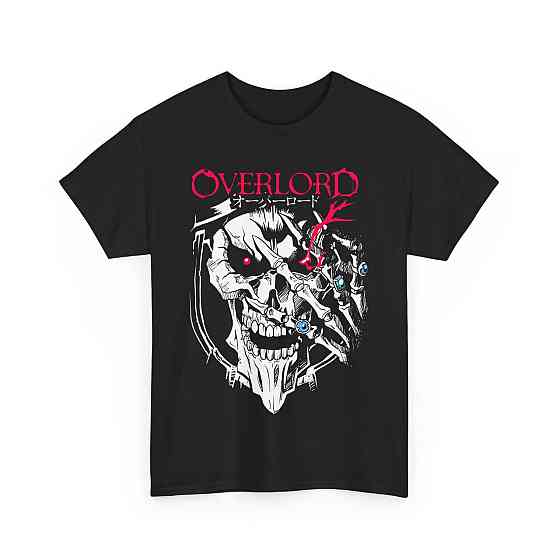 Футболка для мальчика аниме Аниме Скулл Оверлорд Аинз оверсайз (рост от 165 до 180 ) Черний AnimeJ0556m Днепр