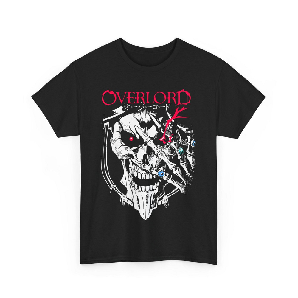 Футболка для хлопчика з аніме принтом Аніме Скулл Оверлорд Аінз оверсайз (зріст від 165 до 180) Чорний AnimeJ0556m Дніпро - фото 4