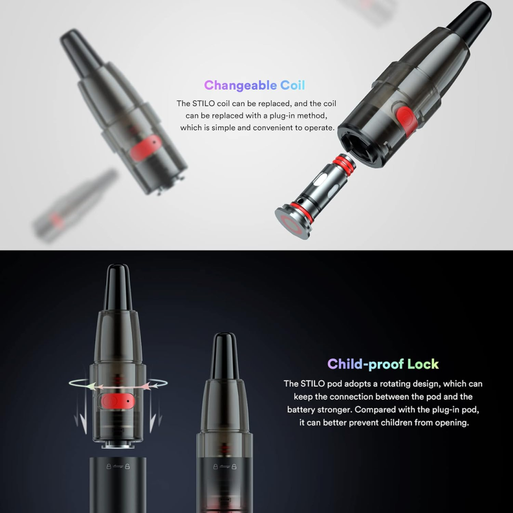 Вейп Мод Бокс Стартовий комплект Vaptio STILO з атомайзером на 2,0 мл, комплект вейпу випарник Київ - фото 5
