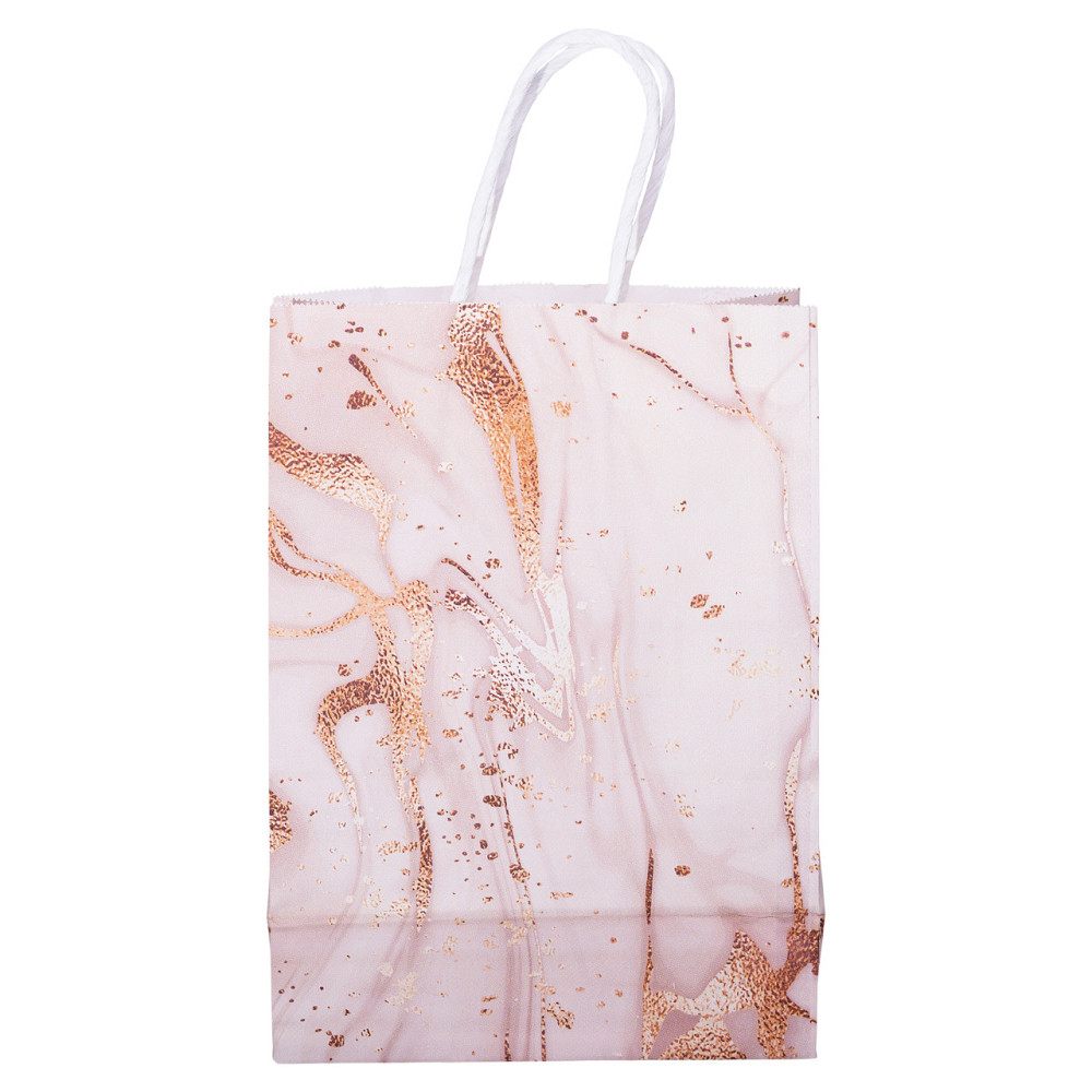 Набір подарункових пакетів з паперу 12 шт 15×8×21 см Рожевий HP-10359-22P Коломия - фото 3