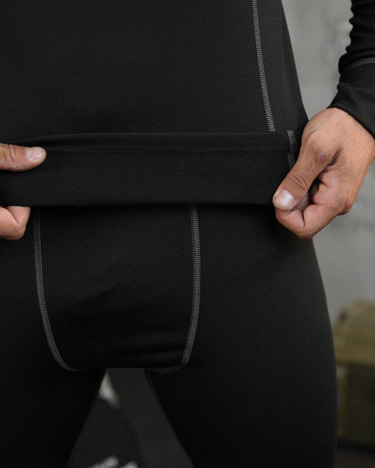Термобілизна чорна чоловіча анатомічний крій плоскі шви Vaude Одеса - фото 9