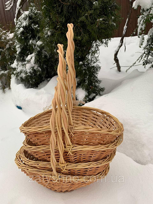 Корзина из лозы для фруктов и подарков Киев - изображение 3