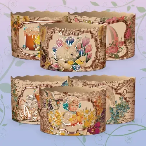 Форма для пасок d130*h85 Вікторіанські 50 шт(0231504233) Харків