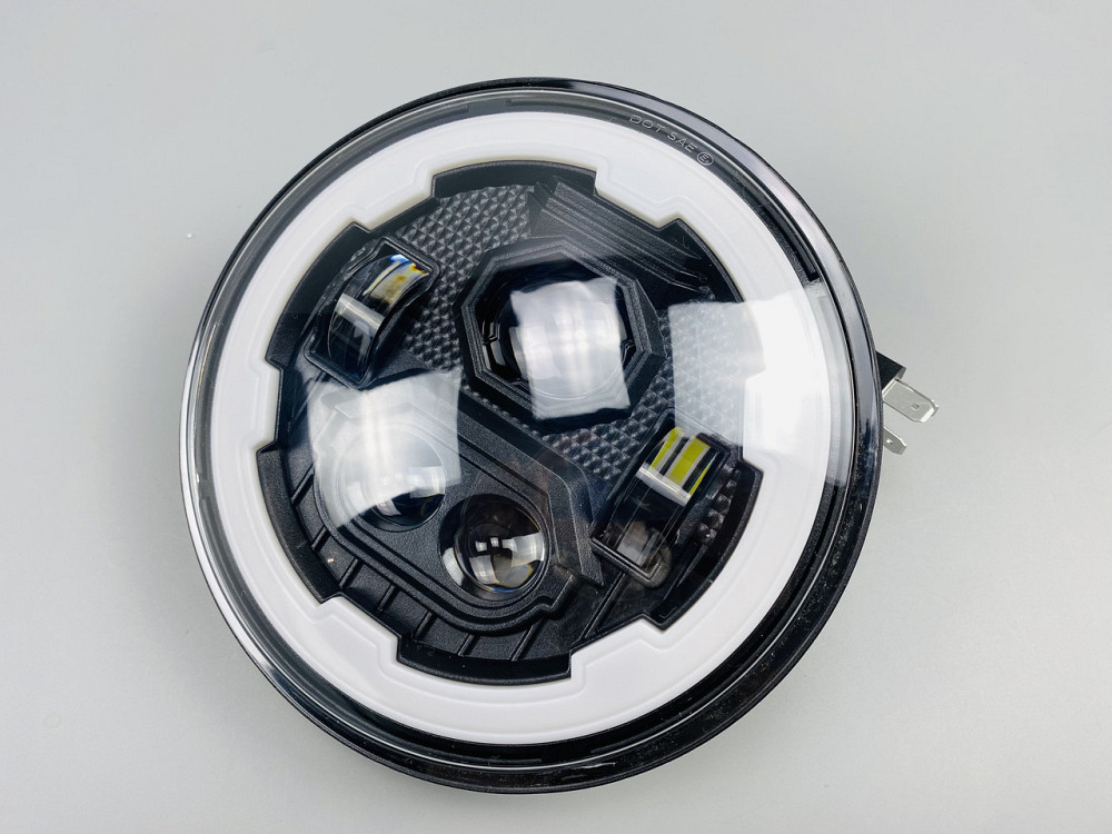 Фара головного світла LED 65W (ближній + дальній + ходові вогні (кільце)) 5.75 дюймів Мукачево - фото 7