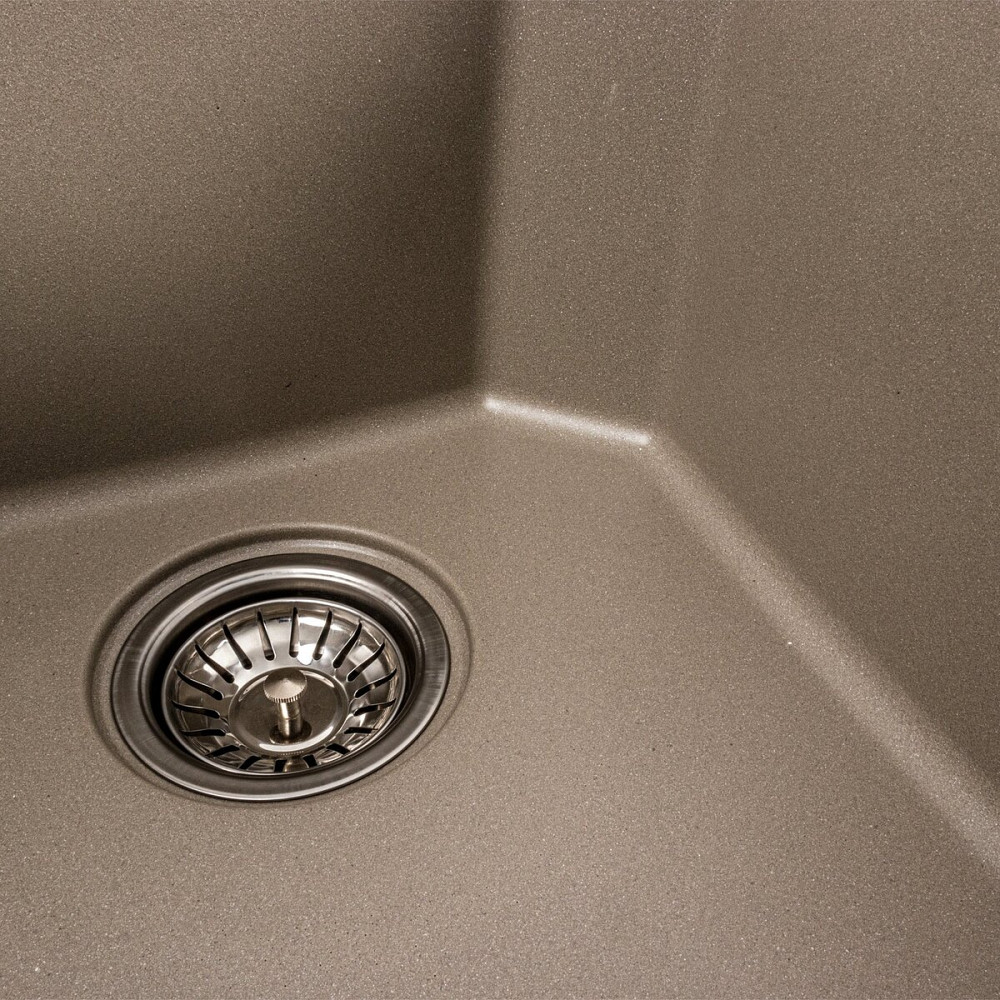 Гранітна мийка для кухні VALESO 7850 HARMONY матовий Титан Коломыя - изображение 5