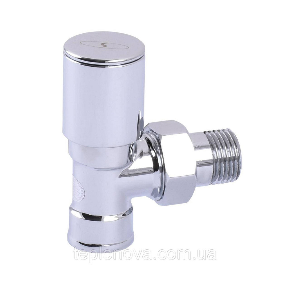 Кран вентильный угловой с американкой SOLOMON 1/2″ CHROM 1845 Черновцы - изображение 2