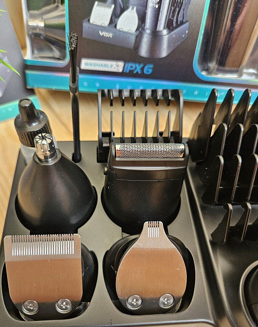 Машинка стрижка 11в1 триммер для голови бороды, аккамуляторная VGR 107 Харків - фото 7