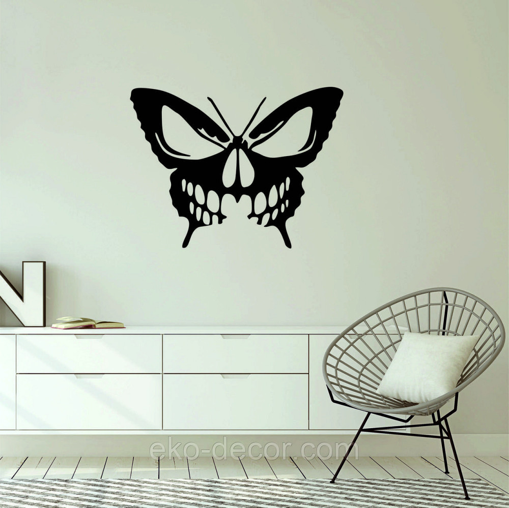 Декоративное настенное 3D Панно «Череп», Декор на стену с объемом 70*53 см, Черный Киев - изображение 5