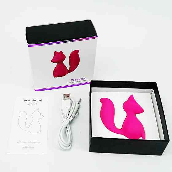 Мини-вибратор клиторальный Every Night Toys Doris в форме лисы красный, 10 режимов вибрации Sex Aura Киев